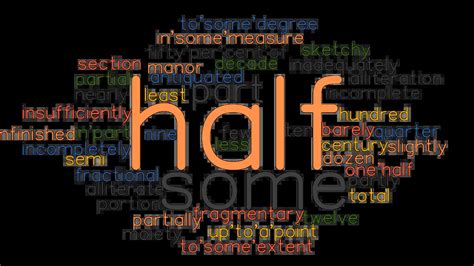 synonyms of half